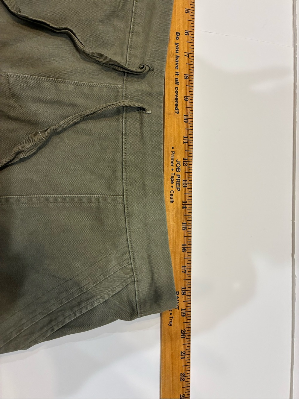 Como Vintage Paperbag Shorts — Khaki Brown Green | Size Large (EUC) - Picture 5 of 7